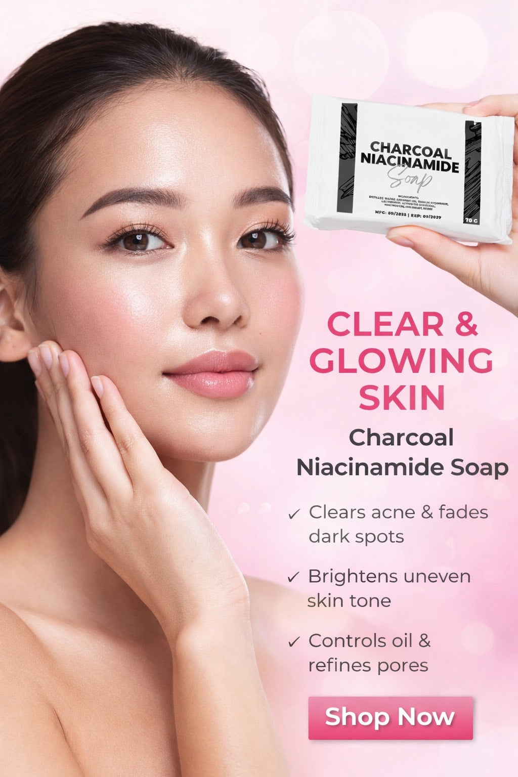 Charcoal Niacinamide Soap